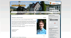 Desktop Screenshot of cdu-herscheid.de