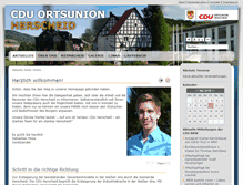 Tablet Screenshot of cdu-herscheid.de